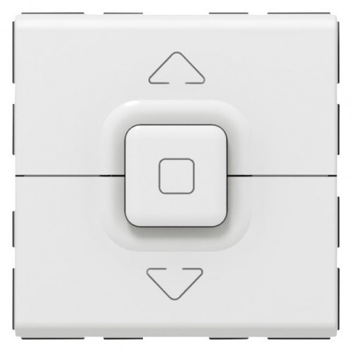Кнопочный выключатель управления приводами - Программа Mosaic - 2 модуля - белый | 077025 | Legrand