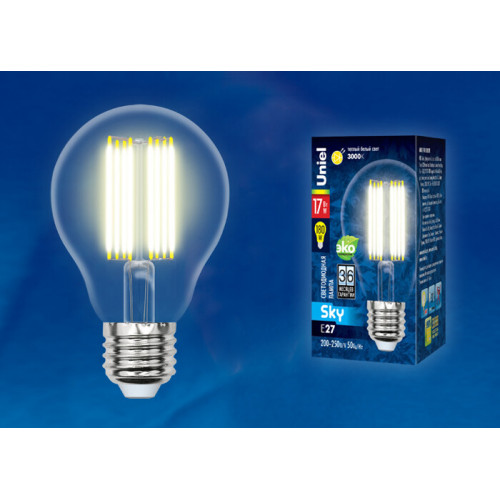 Лампа светодиодная LED-A70-17W/3000K/E27/CL PLS02WH LED. 