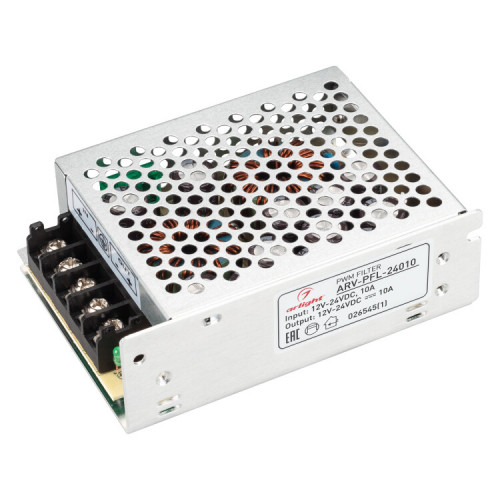 Блок питания ARV-PFL-24010 DC/DC (12-24V, 10A, PWM filter) (Arlight, IP20 Сетка, 2 года) | 026545(1) | Arlight