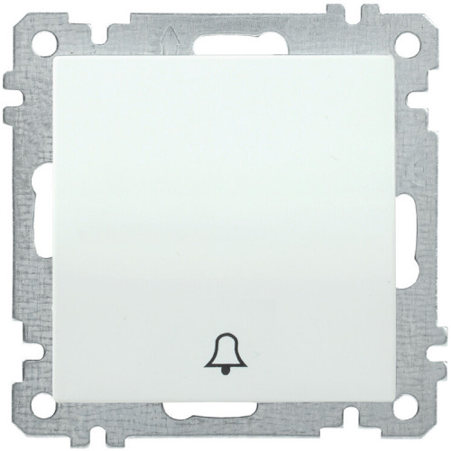 BOLERO белый Выключатель 1-клавишный кнопочный 10А ВС10-1-4-Б| EVB14-K01-10-1 | IEK