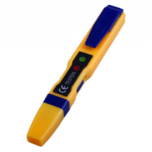 Тестер напряжения бесконтактный до 1000V, желтый (батарейки в комплекте) | 32862 | STEKKER