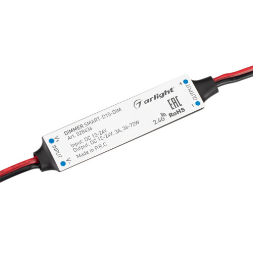 Диммер SMART-D15-DIM (12-24V, 1x3A, 2.4G) | 028436 | Arlight