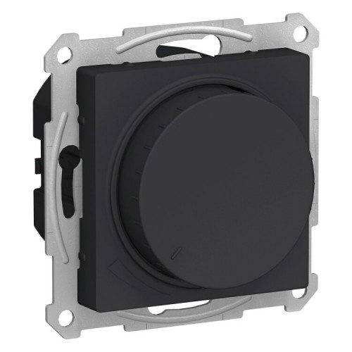 AtlasDesign Карбон Светорегулятор (диммер) поворотно-нажимной, 315Вт, мех. | ATN001034 | Schneider Electric