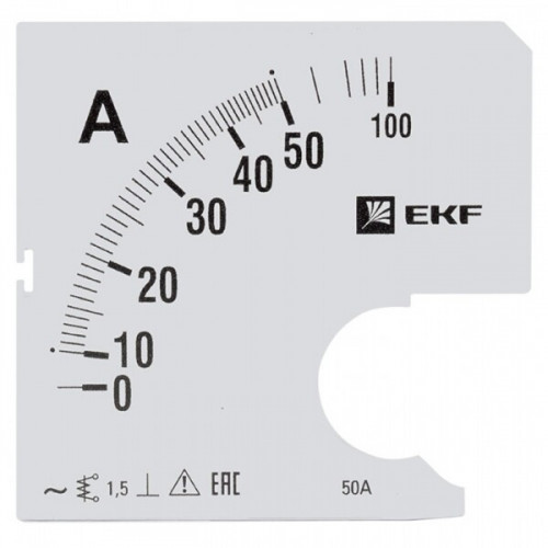 Шкала сменная для A961 50/5А-1,5 EKF PROxima | s-a961-50 | EKF