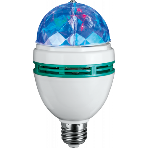 Лампа светодиодная OLL-DISCO-3-230-RGB-E27 | 61120 | ОНЛАЙТ