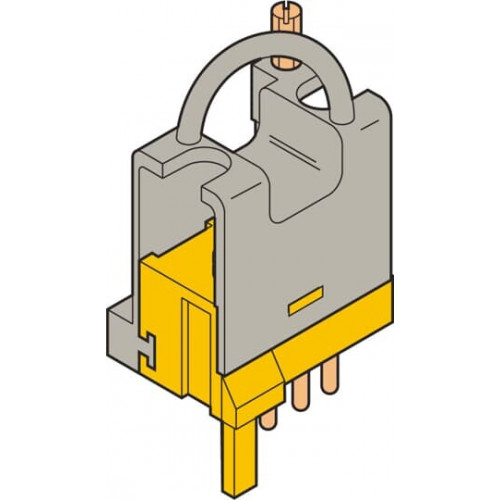 Разъем FIDE-1/4-G для цепей расцепителя, со стороны 01-02-03-04, для установки контактов BRE-T, четырехполюсный | 1SNA166898R2300 | TE