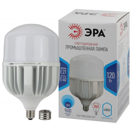 Лампа светодиодная промышленная LED POWER T160-120W-4000-E27/E40 (диод, колокол, 120Вт, нейтр, E27/E40) (6/96) | Б0049103 | ЭРА