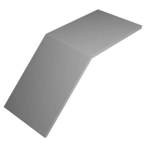 Крышка лестничного вертикального внешнего угла 45х200 | KLVL45*200 HD | КМ-профиль