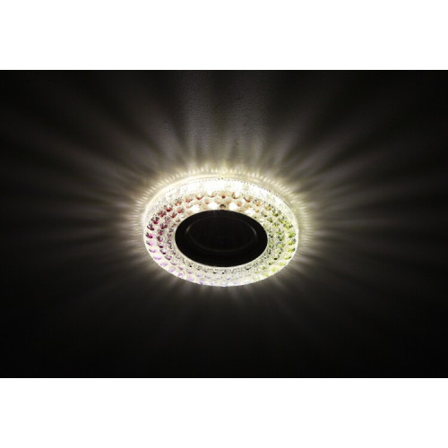 Светильник точечный встраиваемый под лампу DK LD15 MR16 50Вт GU5.3 мультиколор с подсветкой | Б0028081 | ЭРА