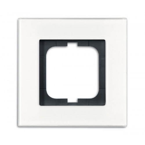 Рамка 1-постовая, серия carat, белое стекло (v.2012) | 1754-0-4442 | 2CKA001754A4442 | ABB