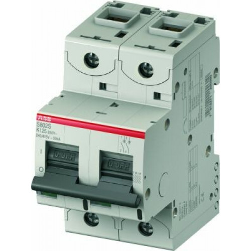 Выключатель автоматический двухполюсный S802C 10А K 25кА (S802C K10) | 2CCS882001R0427 | ABB