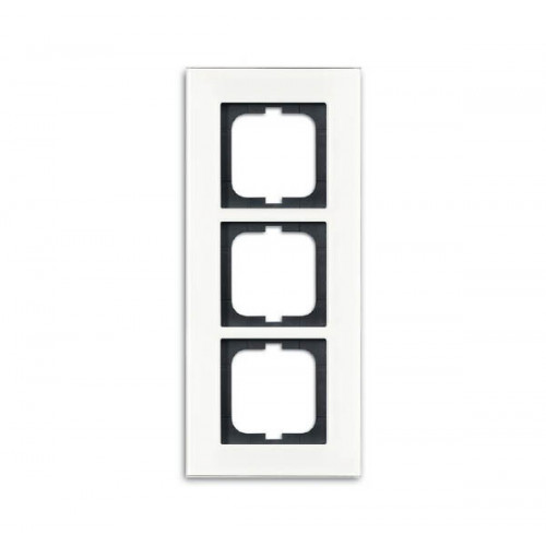 Рамка 3-постовая, серия carat, белое стекло (v.2012) | 1754-0-4444 | 2CKA001754A4444 | ABB