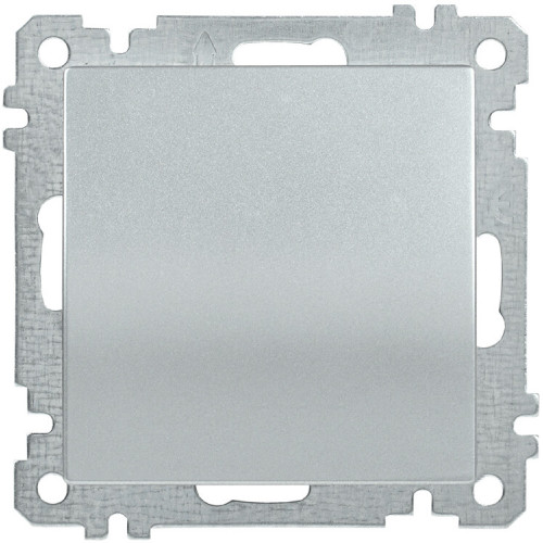 BOLERO серебрянный Выключатель 1-клавишный 10А ВС10-1-0-Б | EVB10-K23-10 | IEK