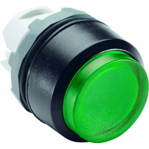 Кнопка MP3-11G зеленая выступающая (только корпус) с подсветкой без фиксации | 1SFA611102R1102 | ABB