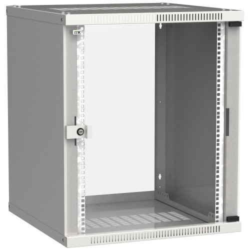 Шкаф LINEA WE 15U 600x600мм дверь стекло серый | LWE3-15U66-GF | ITK