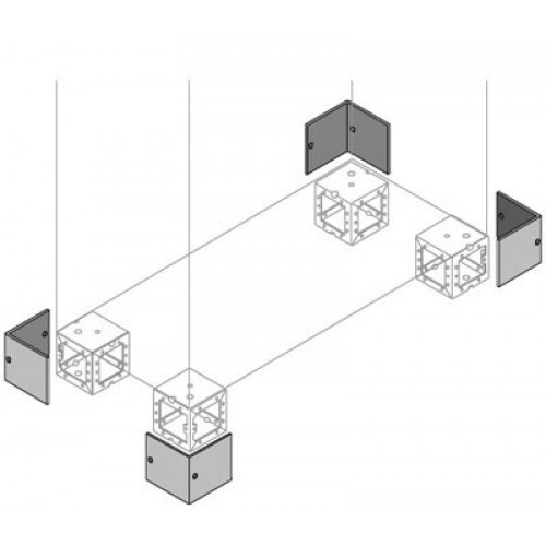 Крышка цоколя с логотипом АББ, 4 шт. | ZN1040 | ABB