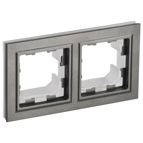 BRITE Рамка 2-мест. IP44 РУ-2-БрШ-44 шампань | BR-M22-44-K37 | IEK