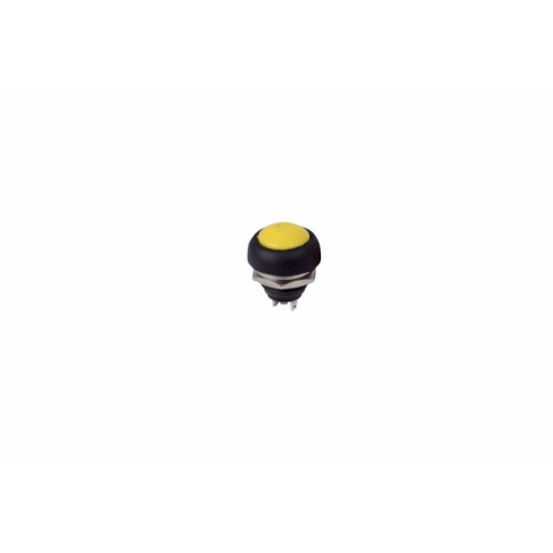 Выключатель-кнопка 250V 1А (2с) OFF-(ON) Б/Фикс желтая Micro | 36-3052 | REXANT