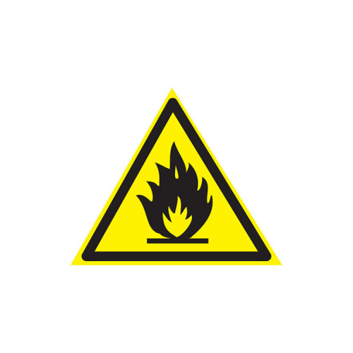 Наклейка знак пожарной безопасности «Пожароопасно» 150х150х150 мм | 55-0020 | REXANT