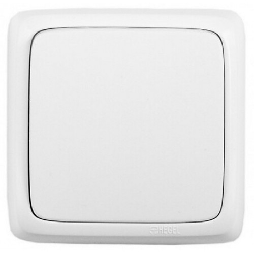 Переключатель открытой установки, одноклавишный, цвет белый | ВА10-161 | HEGEL