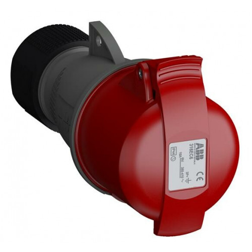 Розетка кабельная Easy&Safe 316EC6,16А,3P+E,IP44,6ч|2CMA102012R1000| ABB