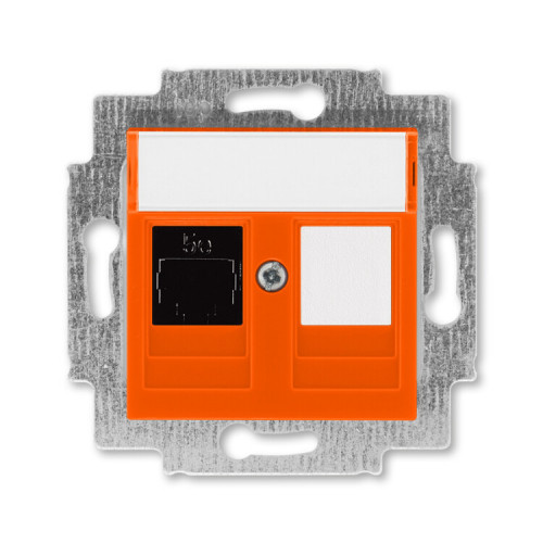 ABB Levit Оранжевый Розетка комп. RJ45 категория 5e и заглушка | 5014H-A51017 66W | 2CHH295117A6066 | ABB