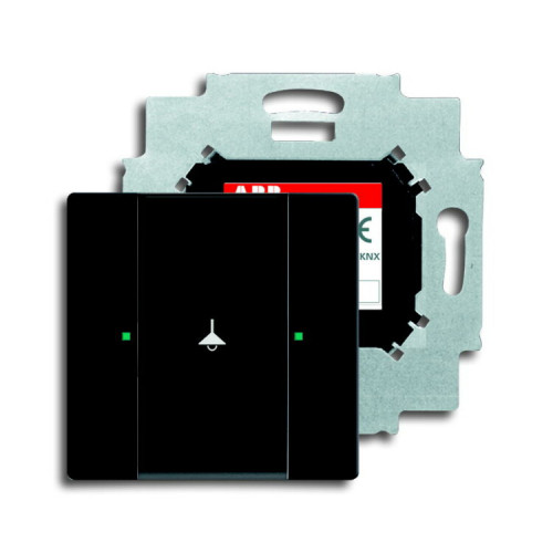 6125/01-885-500 Сенсор 1-кл. с коплером в комплекте, черный бархат | 6115-0-0215 | 2CKA006115A0215 | ABB