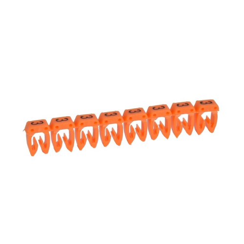 Маркер CAB 3 - для кабеля 0,15-0,5 мм? - цифра 3 - оранжевый | 038103 | Legrand
