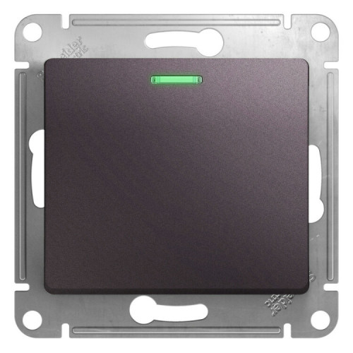 Glossa Сиреневый туман Переключатель 1-клавишный с подсветкой, сх.6а,10AX | GSL001463 | SE