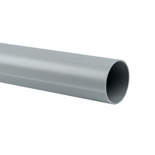 Труба жесткая гладкая ПВХ 50мм 3м (21м/уп) серый PROxima | trg-50-3n | EKF