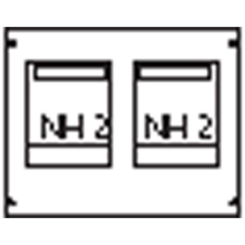 Пластрон для 2 NH2 2ряда/3 рейки | AG92 | ABB