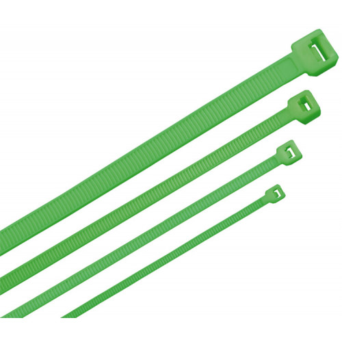 ITK Хомут кабельный ХКн 4,8х300мм нейлон зеленый (100шт) | HKG-W48-L300 | ITK