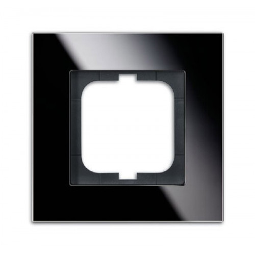 Рамка 1-постовая, серия carat, чёрное стекло | 1754-0-4322 | 2CKA001754A4322 | ABB