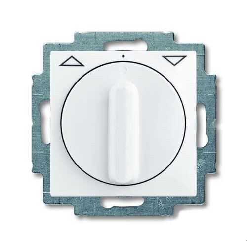 ABB Basic 55 Альп. белый Выключатель жалюзийный поворотный с фиксацией | 1101-0-0920 | 2CKA001101A0920 | ABB