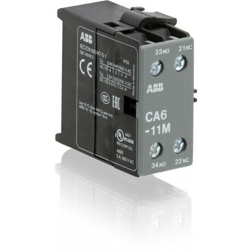 Доп. контакт CA6-11M боковой установки для миниконтактров В6. В7 | GJL1201317R0003 | ABB