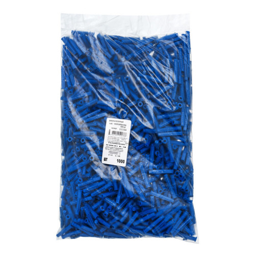Дюбель распорный Чапай 6х40 шипы+усы (синие) (1000 шт) - пакет накл. ( 0,79 кг) | 111144 | Tech-KREP