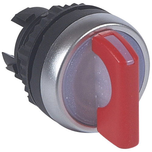 Переключатель - Osmoz - для комплектации - с подсветкой - 2 положения с фиксацией - 45° - красный | 024031 | Legrand