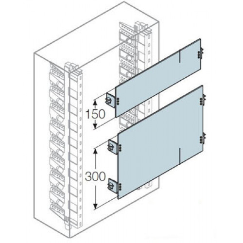 Плата модульная H=150мм для шкафа GEMINI (Размер1) | 1SL0296A00 | ABB