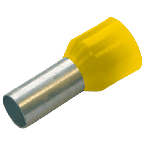 Гильза конечная изолированная 1,0/10 цвет жёлтый (упак.100шт) | 272723 | Haupa