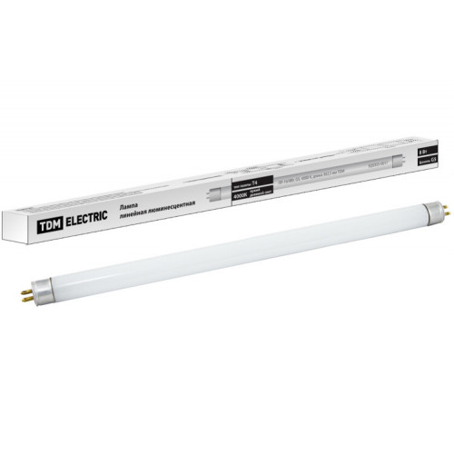 Лампа линейная люминесцентная ЛЛ 8Вт Т5 G5 840 ЛЛ-16 | SQ0355-0017 | TDM