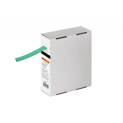 Термоусаживаемая трубка ТУТнг 10/5 зеленая в коробке (10 м/упак) | SQ0518-0426 | TDM