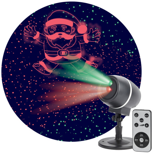 Проектор Laser Танцующий Санта, ENIOP-06 , IP44, 220В (12/180) | Б0047977 | ЭРА