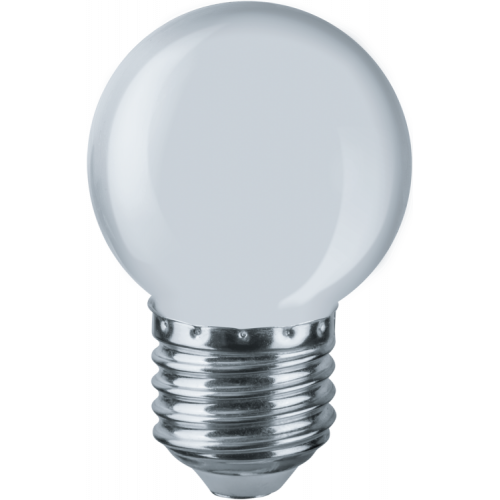 Лампа светодиодная для белт лайта 1Вт Е27 230В белый NLL-G45-1-230-W-E27 шарик матовый | 61243 | Navigator