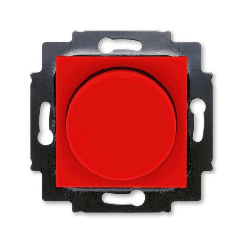 ABB Levit Красный / дымчатый чёрный Светорегулятор поворотно-нажимной 60-600 Вт R | 3294H-A02247 65W | 2CHH942247A6065 | ABB