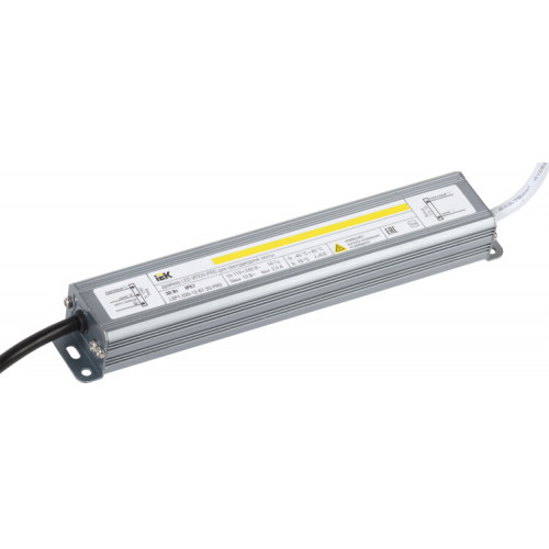 Драйвер для светодиодных лент LED ИПСН-PRO 30Вт 12В IP67 блок-шнуры | LSP1-030-12-67-33-PRO | IEK