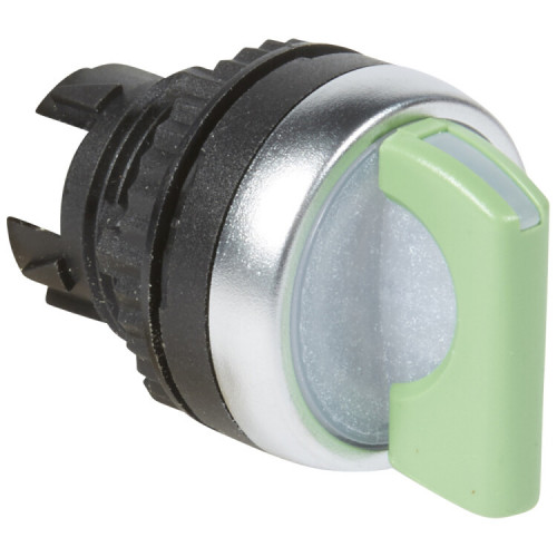 Переключатель - Osmoz - для комплектации - с подсветкой - 2 положения с фиксацией - 45° - зеленый | 024032 | Legrand