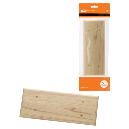Накладка на бревно деревянная универсальная НБУ 1Пх3 280 мм, сосна | SQ1821-0030 | TDM