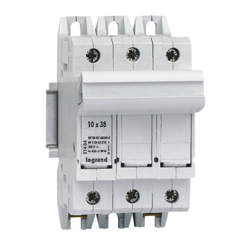 Выключатель-разъединитель SP 38 - 3П - 3 модуля - для промышленных предохранителей 10х38 | 021404 | Legrand