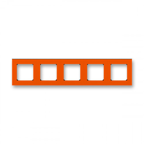 ABB Levit Оранжевый / дымчатый чёрный Рамка 5-ая | 3901H-A05050 66W | 2CHH015050A6066 | ABB