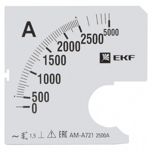 Шкала сменная для A721 2500/5А-1,5 EKF PROxima | s-a721-2500 | EKF